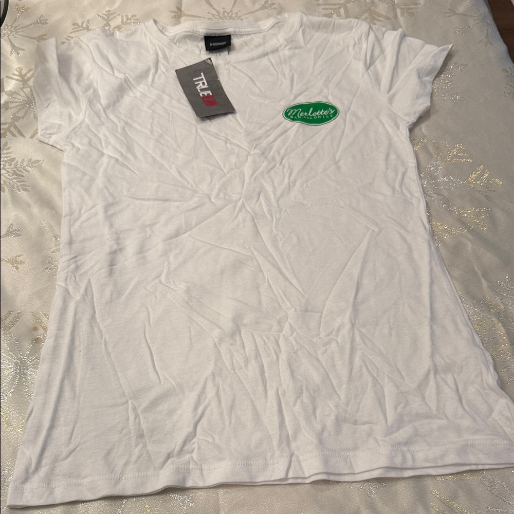 Authentic True Blood HBO T-Shirt with Green Logo Merlotte's Bar Logo size L